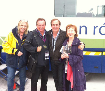 Marc Roberts with RTE Countrywide team.