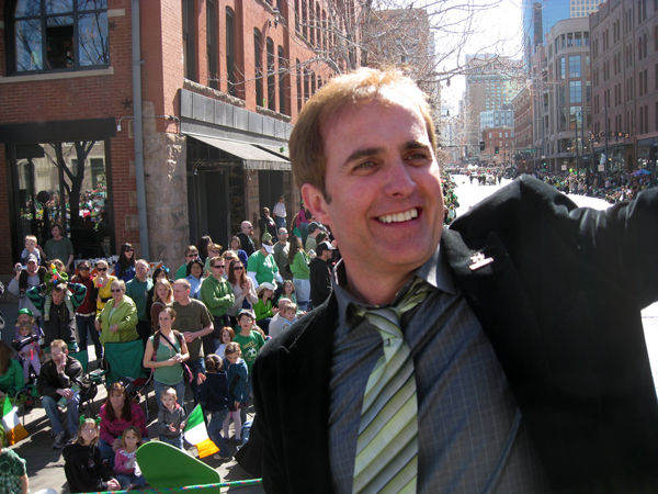 Grand Marshall at the Saint Patrick's Day Parade